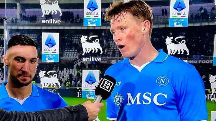 McTominay: "Napoli, gruppo fantastico. E Conte ci mostra sempre i video per migliorare"