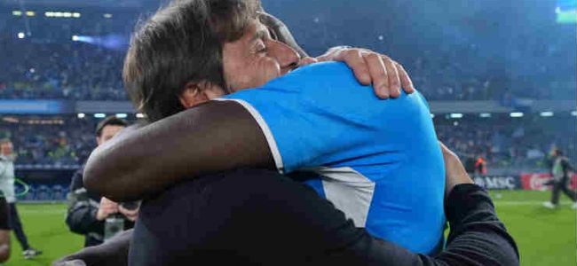 Lukaku e Conte (LaPresse) Napolipiu
