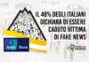 Premio Ischia: il 48% degli italiani colpito dalle fake news, secondo Ipsos Doxa.