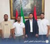 Quattro calciatori detenuti in Italia rientrano in Libia dopo la loro liberazione.